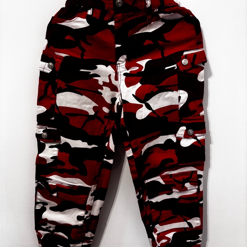 Rue21 Red and Black Casual Jogger Pants